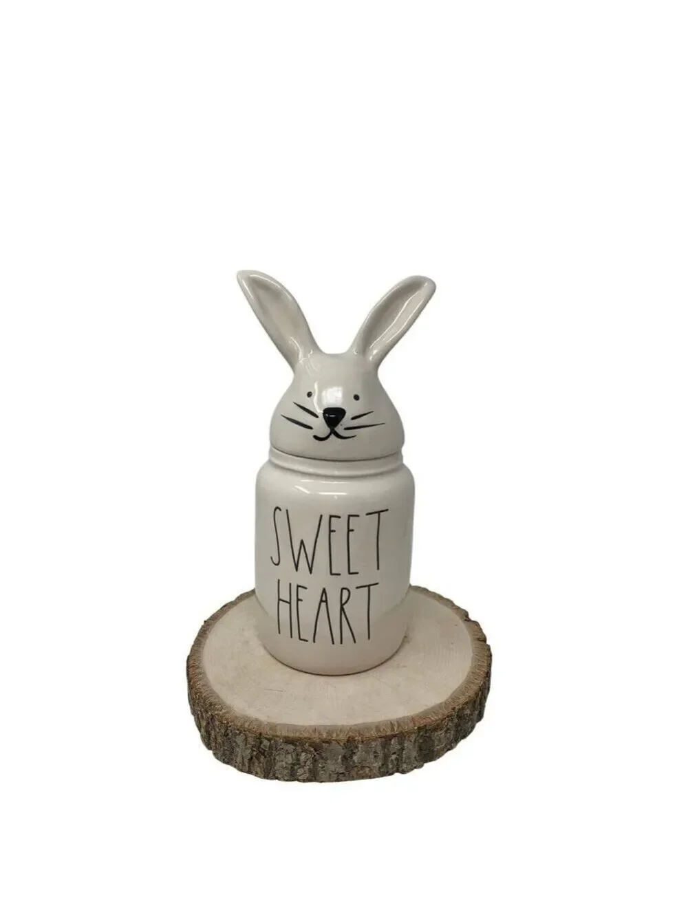 Rae Dunn SWEET HEART Bunny Canister Easter Bunny Spring Easter Baby Small Jar